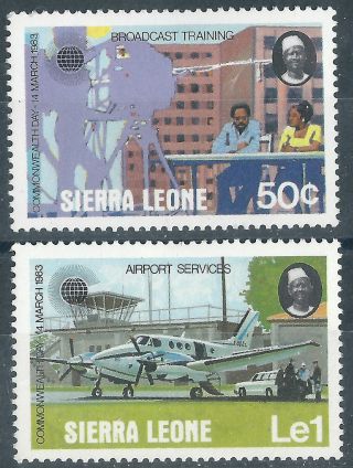 (3916) Sierra Leone.  1983.  Mm.  Commonwealth Day photo