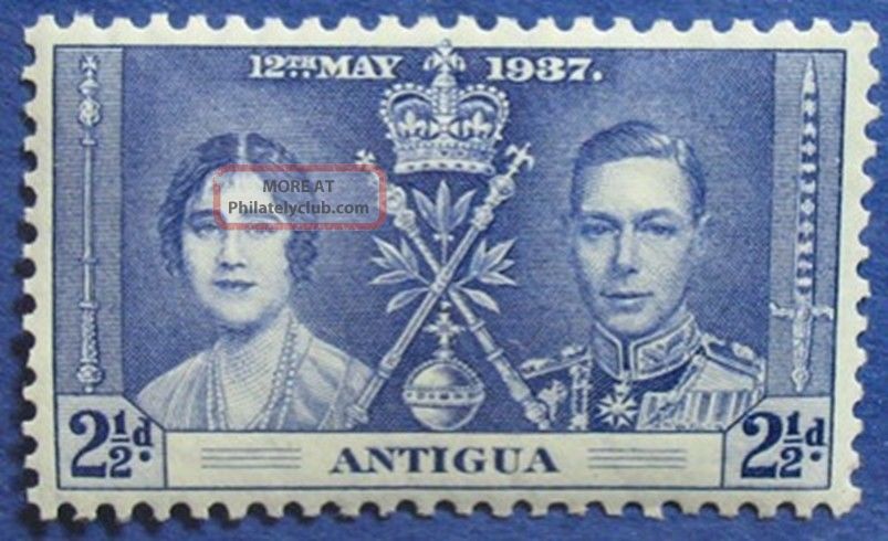 1937 Antigua 2 1/2d Scott 83 S.  G 97 Nh Cs04731 British Colonies & Territories photo