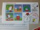 Peanuts 1st Day Cover Gibraltar Happy Xmas Fleetwood 2001&6 Gibraltar Stamp Rare Worldwide photo 1