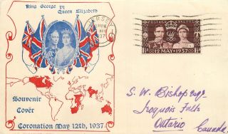 Great Britain 1937 Cacheted First Day Cover Sg 126 Coronation photo